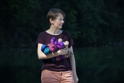 Karin — the dyer behind Luxx Yarns